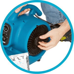 XPOWER P-150N Scented Air Mover with Ionizer for drying, odor control