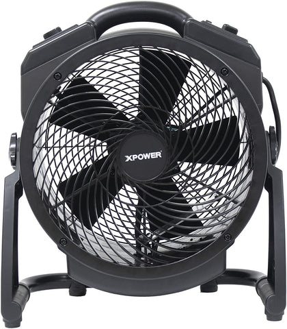 Image of XPOWER M-25B Cordless Rechargeable Variable Speed Sealed Brushless DC Motor Axial Air Mover with Ozone Generator