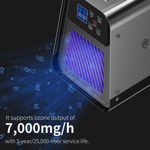 Image of Baseaire 7,000 MG/H Ozone Generator, O3 Machine, Home Deodorizer for Rooms, Cars, Smoke