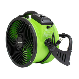 XPOWER FC-250D Pro 13” Carpet Dryer, Floor Fan, Blower, Air Circulator with Timer
