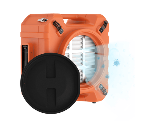 Image of AlorAir® PureAiro HEPA Pro 970 Air Scrubber, UV-C Light, Commercial 3-Stage HEPA Filtration, Negative Air Scrubber | Water Damage Restoration