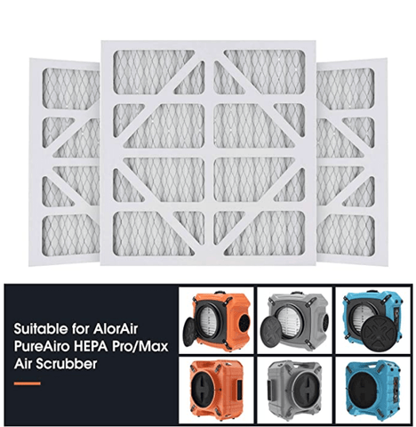 Image of AlorAir 5-Pack MERV-10 Air Filter set for PureAiro HEPA Pro/Max Air Scrubber,Models - 770, 870, 970