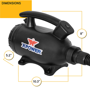 XPOWER A-5 Multi-Use Powered Air Duster- Auto, Electronics