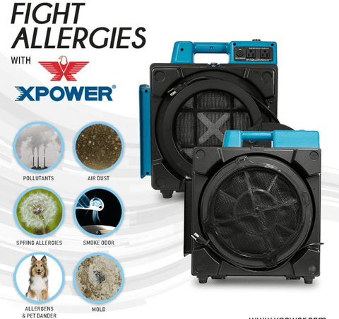 Image of XPOWER X-3400A Professional 3-Stage HEPA Air Scrubber/ Negative Air Machine- Bacteria, Allergens, Mold