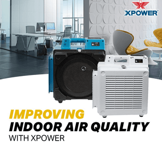 XPOWER X-3580 Professional 4-Stage HEPA Air Scrubber