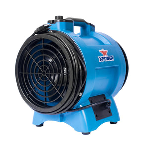 XPOWER X-12 Industrial Confined Space Fan (1/2 HP) Corn Mills, Man Hole, Sewage Systems