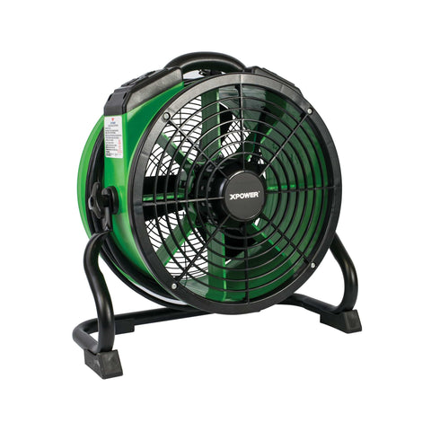 Image of XPOWER X-34AR Industrial Axial Air Mover, Blower, Fan with Build-in Power Outlets for Water Damage Restoration, Home and Plumbing Use