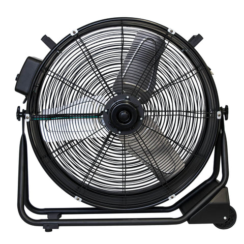 Image of XPOWER FD-630D Brushless DC Motor High Velocity 24” Drum Fan Air Circulator, Industrial for Gyms, Basement Warehouse Factory, ETL Certified