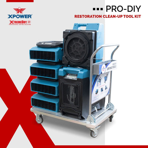 Image of XPOWER XtremeDry Pro-DIY Restoration Clean-Up Tool Kit